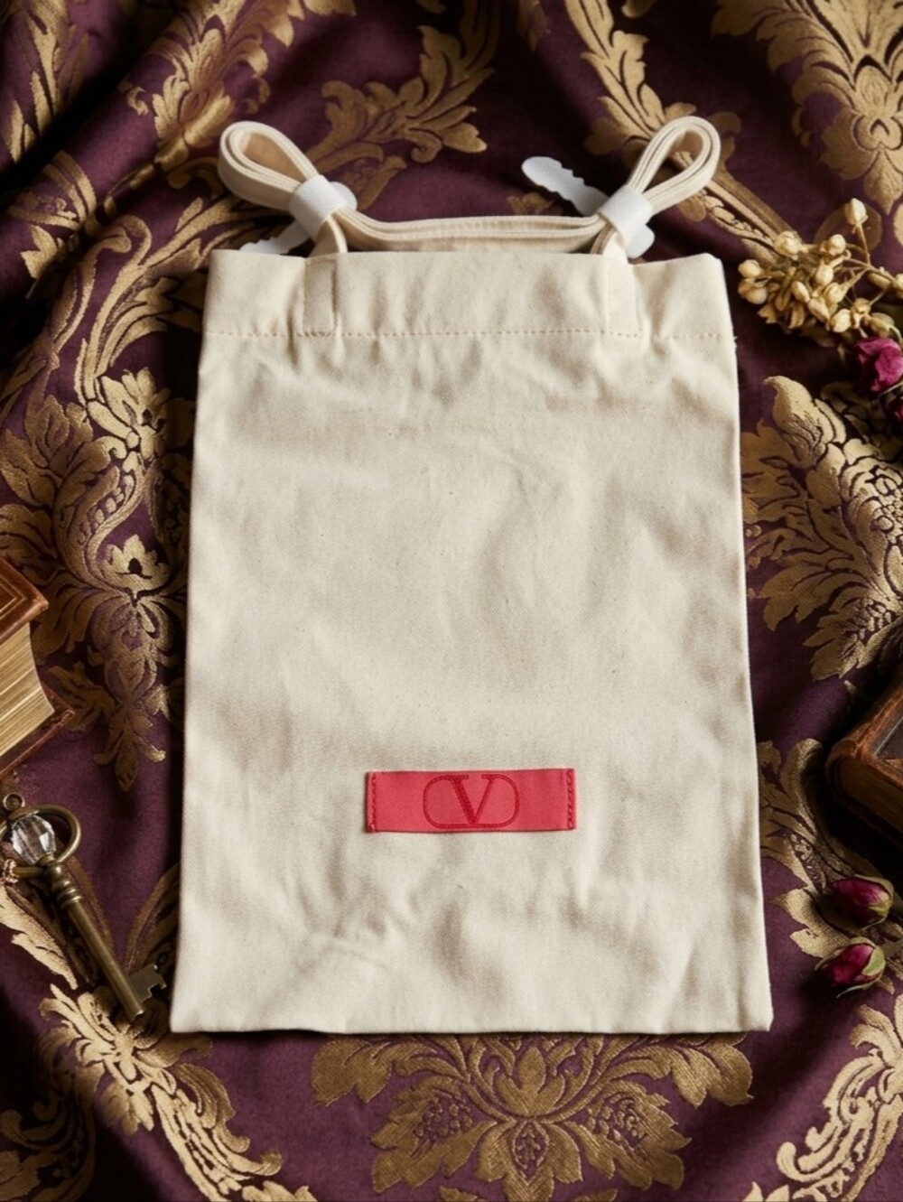 Valentino Mini Canvas Logo Bag
